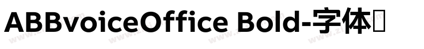 ABBvoiceOffice Bold字体转换